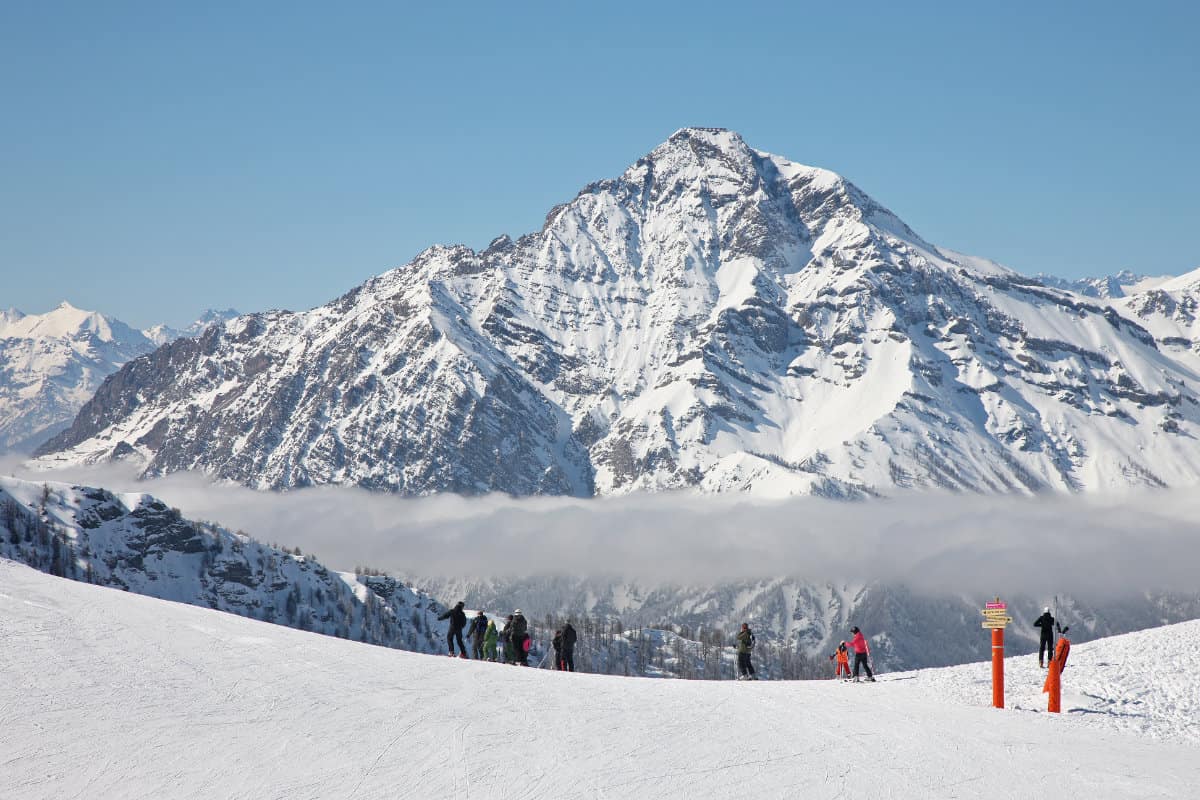 Skiing the Vialattea